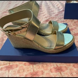Gold Metallic Stuart Weitzman size 9.5